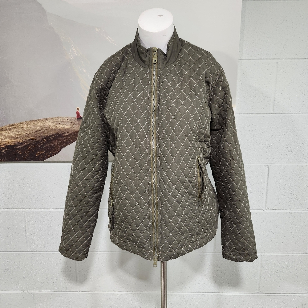 ETHYL DENIM QUILTED FARM HORSE JACKET SZ M